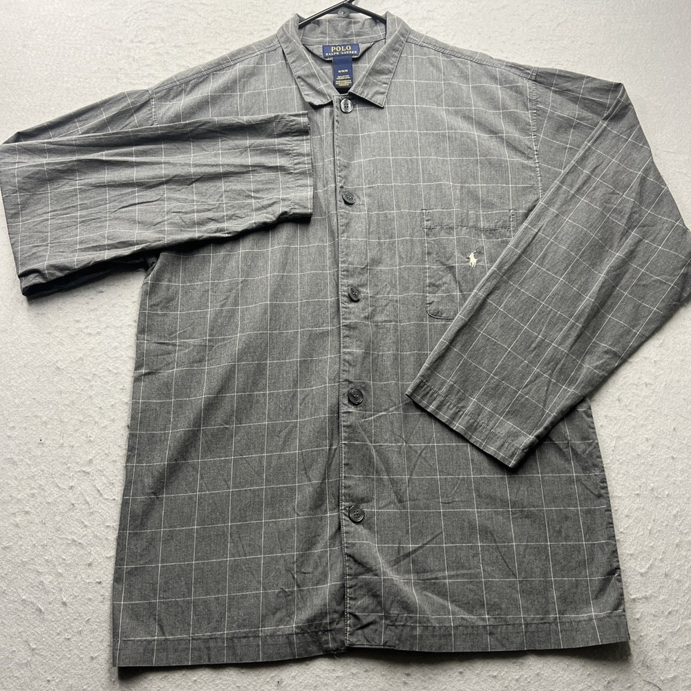 Polo by Ralph Lauren Gray Windowpane Button-Up Shirt